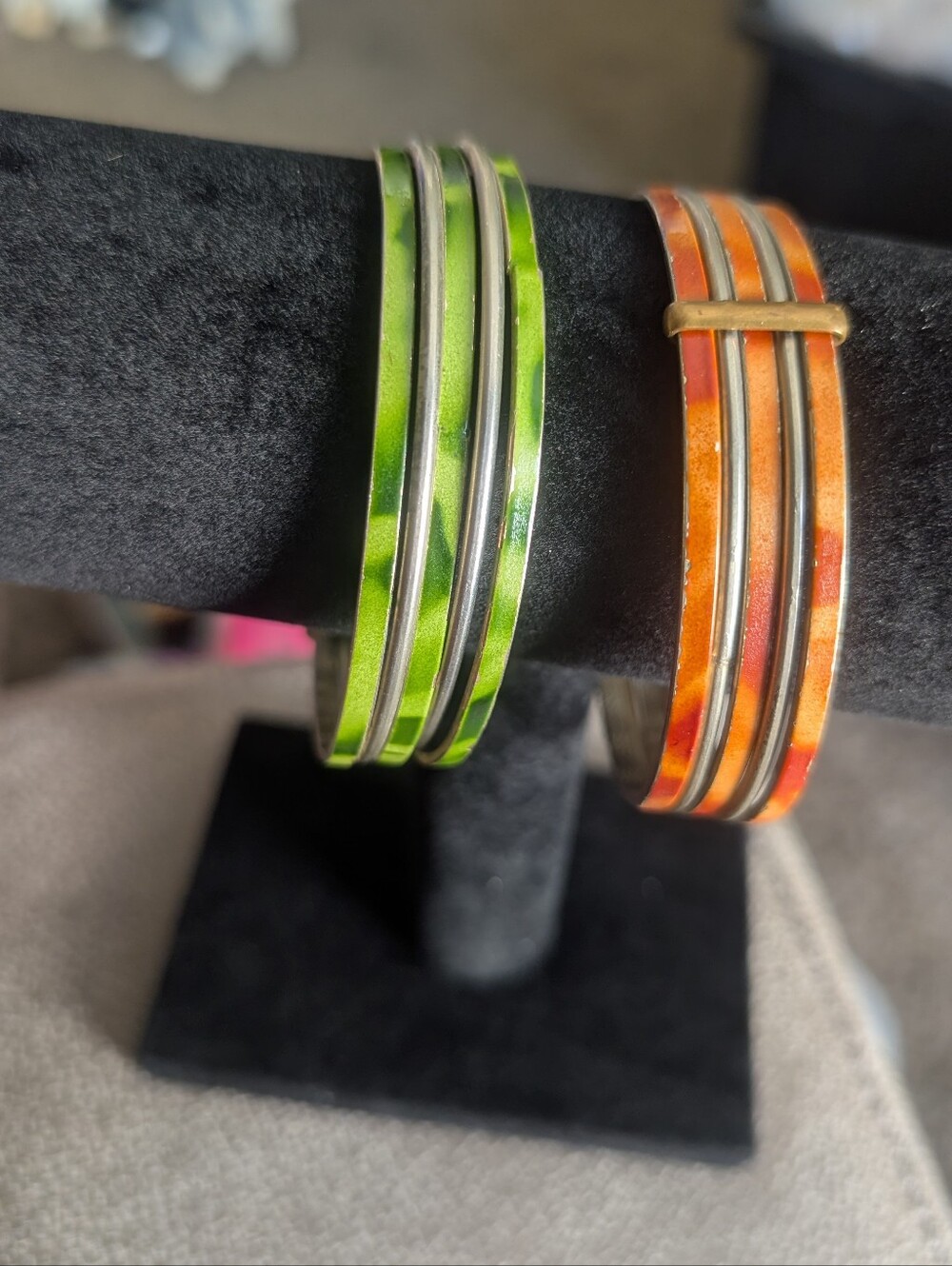 3/$15 Two Colorful Vintage Bangles